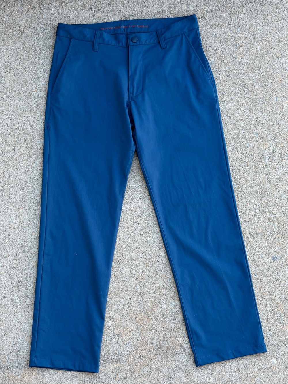 Rhone Men’s Blue Commuter Pants Straight Leg Performance Stretch Size 30
